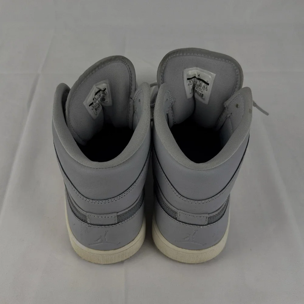 Nike Air Jordan 1 Mid Wolf Grey Men's‎ Size 8.5 Basketball Shoes Retro OG